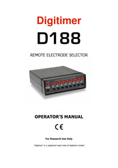 Digitimer D188 Operator's Manual
