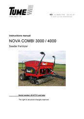 Tume NOVA COMBI 4000 Instruction Manual