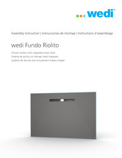 Wedi Fundo Riolito Assembly Instruction Manual