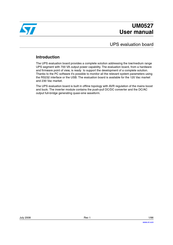 ST UM0527 User Manual