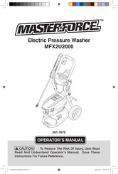 Menards MasterForce MFX2U2000 Operator's Manual