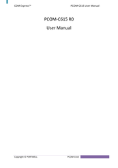 Portwell COM Express PCOM-C615 R0 User Manual