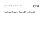 IBM NetVista Kiosk SBCS Hardware Service Manual