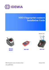 Idemia MSO300 Installation Manual