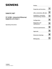 Siemens SIMATIC CP 4163-1 Operating Instructions Manual