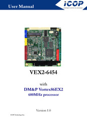 Icop VEX2-6454-4C4EE User Manual