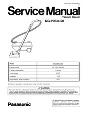 Panasonic MC-V9634-00 Service Manual