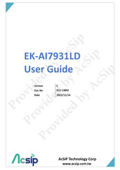 AcSiP EK-AI7931LD User Manual