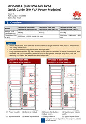 Huawei UPS5000-E-400K-FMS-01 Quick Manual