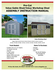 Little Cottage Value Workshop Shed Assembly & Instruction Manual