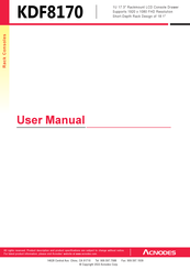 Acnodes KDF8170 User Manual