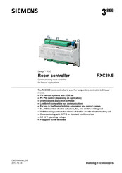 Siemens Desigo RXC39.5 Manual