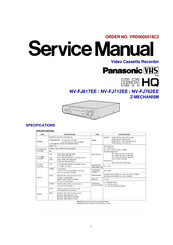 Panasonic NV-FJ762EE Service Manual