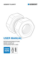 Geberit FLOWFIT 653940261 User Manual