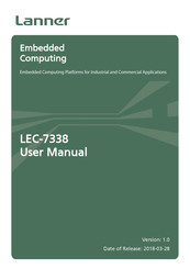 Lanner LEC-7338 User Manual