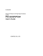 Contec PIO-32/32F(PCI)H User Manual