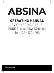 ABSINA EV CHARGING CABLE MODE 2 Operating Manual