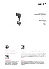 We-Ef FLC301 Installation And Maintenance Instructions Manual