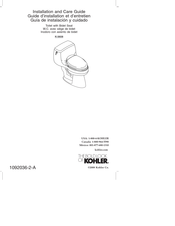 Kohler K-3608 Installation And Care Manual