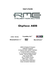 RME Audio Digiface AES User Manual