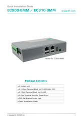 DFI EC910-8MM Quick Installation Manual
