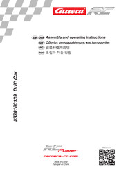 Carrera RC 370160139 Assembly And Operating Instructions Manual