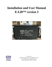 AVL Looms E-Lift Installation And User Manual