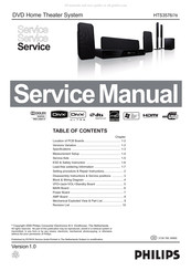 Philips HTS3576/78 Service Manual