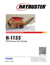 Haybuster H-1135 Operating Instructions Manual