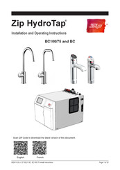 Zip HydroTap BC100/75 Operating Instructions Manual