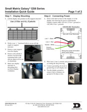 Daktronics Small Matrix Galaxy GS6 Series Installation Quick Manual