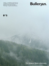 Bullerjan B4S Keramik+: B4S-19-07-00001 Installation And Operation Manual