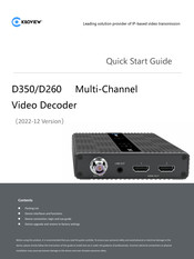 Kiloview D350 Quick Start Manual