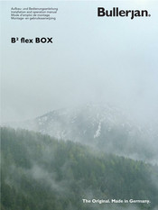 Bullerjan B2 flex BOX Installation And Operation Manual