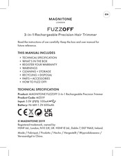 Magnitone FUZZOFF User Manual
