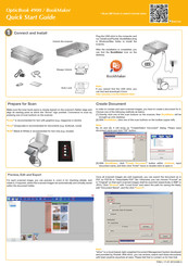 Plustek OpticBook 4900 Quick Start Manual