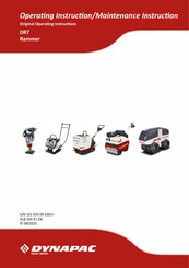 Dynapac DR7 Operating Instructions Manual