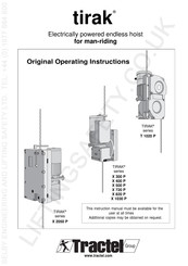 Tractel TIRAK T 1020 P Original Operating Instructions