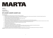 Marta MT-1143 Instruction Manual
