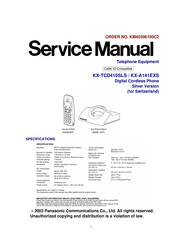 Panasonic KX-TCD410SLS Service Manual
