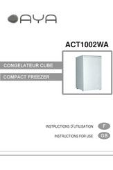 AYA ACT1002WA Instructions For Use Manual