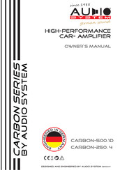 Audio System CARBON Series Owner's Manual