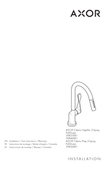 Axor Citterio HighArc 2-Spray Pull-Down 39835 1 Series Installation/User Instructions/Warranty