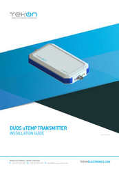 Tekon DUOS uTEMP E01A Installation Manual
