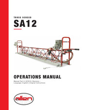 allen SA12 Operation Manual
