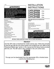 Lennox LHT/LDT060 Installation Instructions Manual