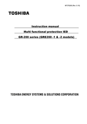 Toshiba GRE200-1 Instruction Manual