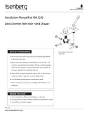 Isenberg ECOMATIC 196.1280 Installation Manual