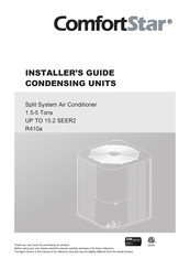 Comfortstar 18 Installation Manual