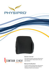 Physipro Contour Cinch Backrest Owner's Manual